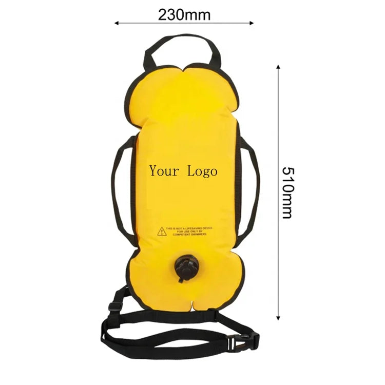 Ultra-Light Ultralight Dry Bag with Safety Buoy Mini Swim Tow Bubble Float for Open Water Swimming