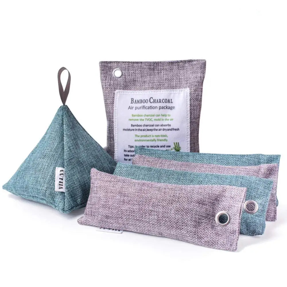 For Eco-friendly Bamboo Charcoal Air Purifying Bags Lemon/Orange Fragrance for Car Home Use Shoe Deodorizer Solid Pattern