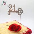 Cake Accessories Guangzhou Party Decoration Set Birthday Sparkle Rhinestone Cake Topper Key 21 Cake Topper Kit