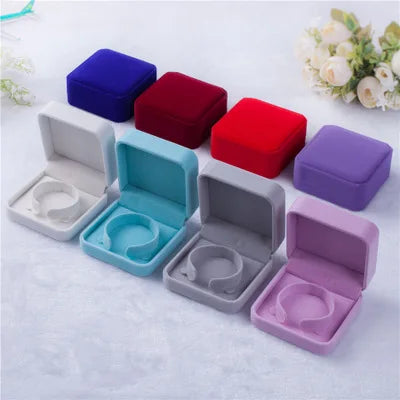 Luxury Custom Printed  Velvet  Gift Boxess  Flannelette Bracelet Jewelry Box