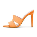 Latest Open Pointed Toe High Heel Mules Womens Heeled  Sandals