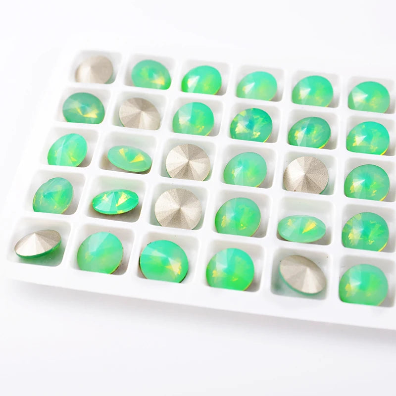 Point Back Fancy  Rivoli Crystal Rhinestones Shoes Accessories Gemstone Beads for Jewelry Making