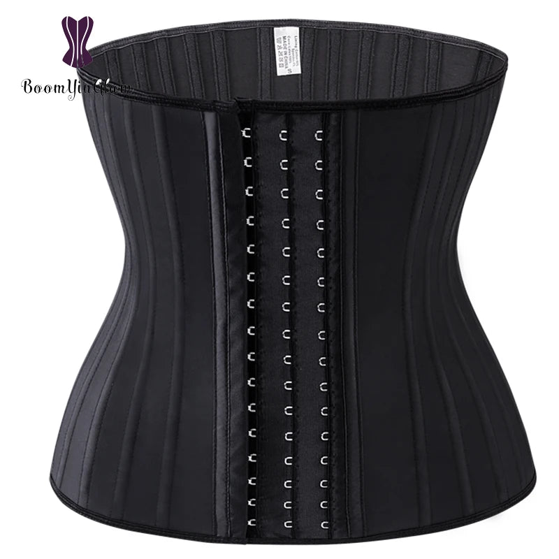 China Suppliers Stainless Steel Boned Latexxx Corset Chest Binder Fajas Modeladoras Waist Trainer for Women With Private Label