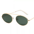 New Style 2021 Fashion Metal Unisex Full Rim Mirror Comfortable Lightweight Durable Oval UV Protection Sunglasses