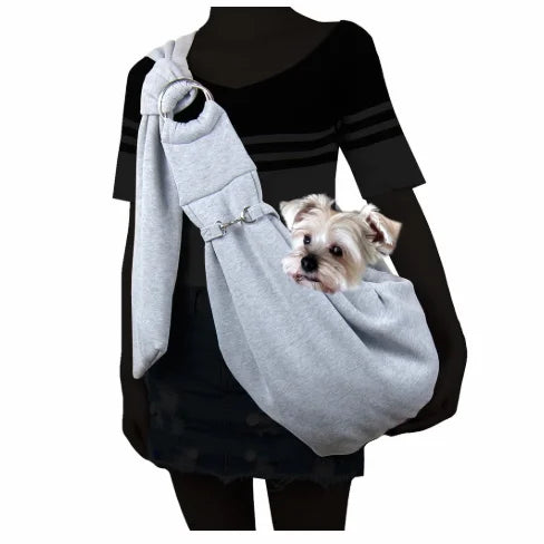 Custom Logo Soft-sided Breathable Eco-Friendly Comfort Travel Tote Solid Nylon Shoulder Pet Dog Cat Sling Carrier Adjustable