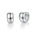 LUOTEEMI Rhodium Plating Small Fashion Clip on Earrings Women Daily Brass Jewelry for Girls