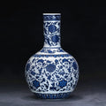 Porcelain Ceramic Vases Dragon New Rustic Chinese Wholesale Antique Hand Painted Blue and White 1 Piece New Year Antique Glaze
