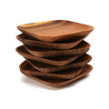 Creative Hot Sell Handmade Square 20cm Acacia Wood   Dessert Dish