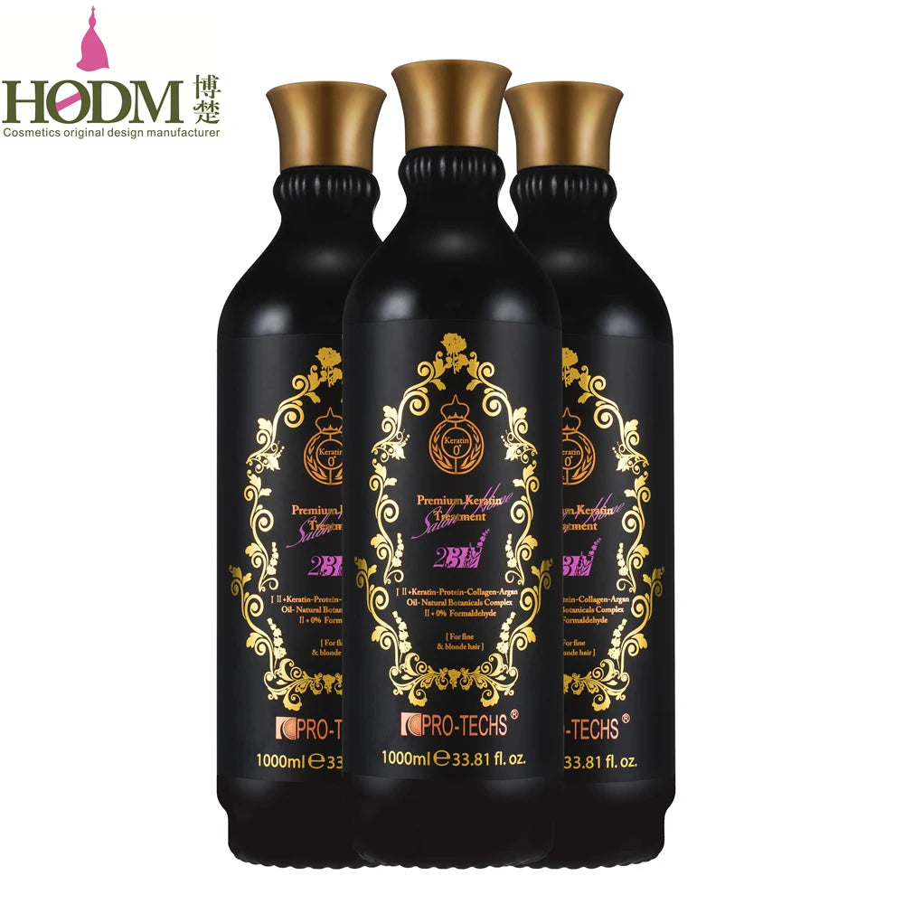 1000ml HODM PRO TECH Brazilian Keratin Treatment for Hair Straightening