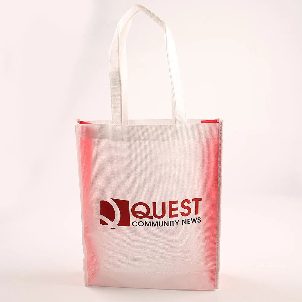New Model Eco Handmade Non-Woven Women's Shopping Bags Custom Logo Handmade Lady Bag with Handled Letter Printing Pattern