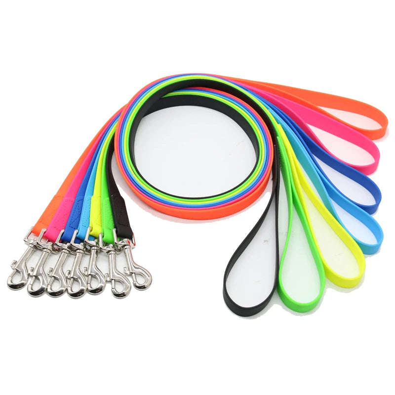 Wholesale Luxury Classic Soft 1.2M-1.5M Durable PVC Coated Nylon Rivet Solid Waterproof Breathable Training Leash Small Medium