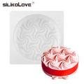 SILIKOLOVE New Non-stick DIY Baking Pan Cake Molds White Round Silicone Mould Bubbles Stone Cake Tools Moulds Eco-friendly LFGB