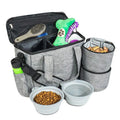 Airline Top Pet Dog Cat Food Travel Tote Backpack Bag for Dog Bowl Food Stuff