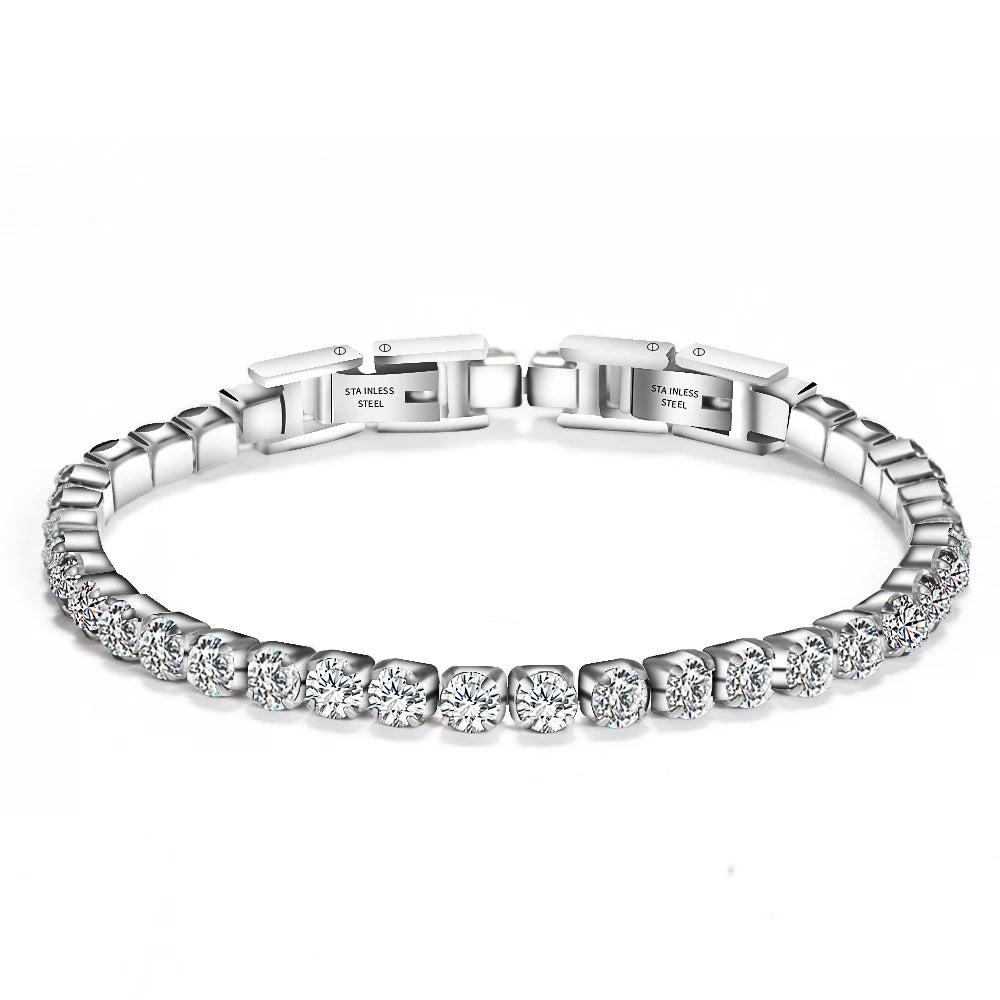 Fashion Woman Bracelet Wristband Crystal Bracelets Gifts Jewelry Accessories Stainless Steel Fantastic Wristlet Trinket Jewelry