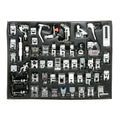 Professional Sewing Presser Foot 52pcs Pressure Feet Kit Include Low Shank Adapter and Metal Darning/Free Motion Presser Foot