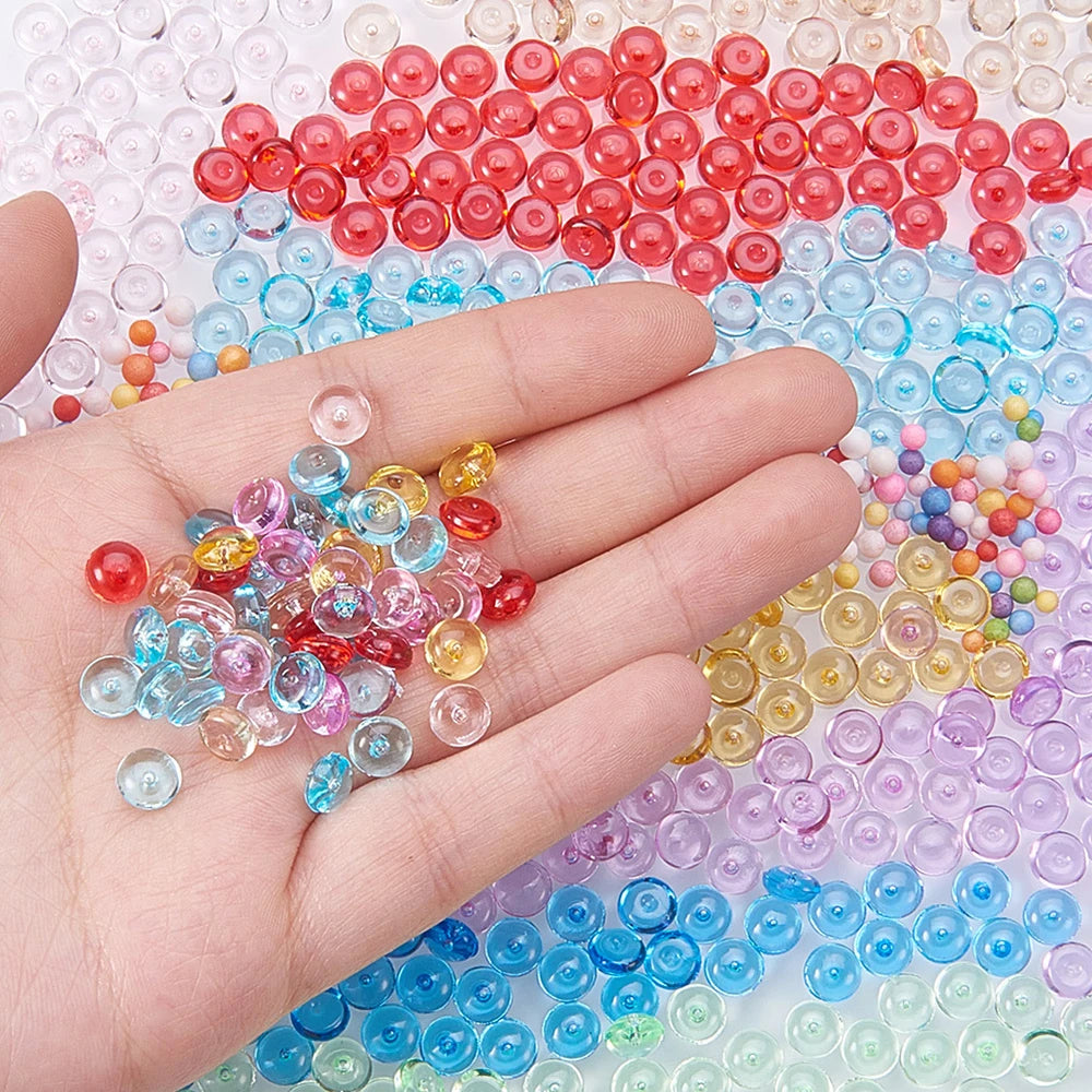 500g/bag DIY Fishbowl Acrylic Plastic & Lucite Beads for Slime for Adding Unique Touches