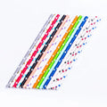 25pcs Wholesale Eco-friendly Biodegradable Disposable Food-grade Paper Straight Stars Paper  Straws