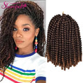 Crochet Hair Extension Loose Wave 8inch 12inch Nubian Spring Twist Bomb Twist African Braiding Hair Extension for Spring Twists