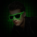 Wholesale Neon LED Sunglasses Flashing EL Wire Crazy Big Party Glasses Diwali Ramadan Graduation Thanksgiving Christmas