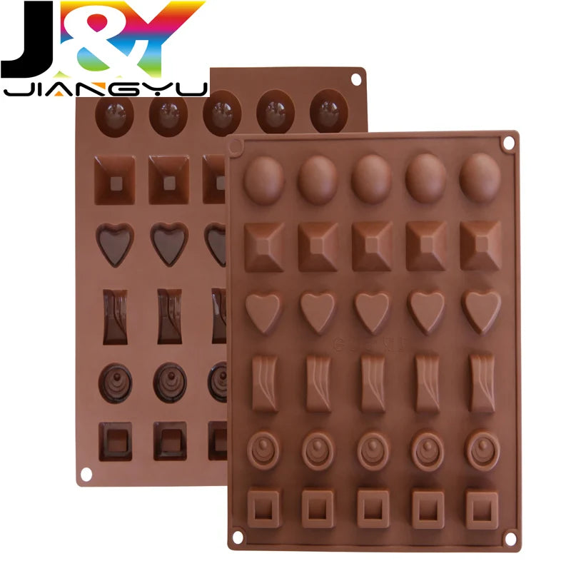 Custom Private Label 30 Cavity DIY Silicone Molds for Chocolate Jelly Candy Cake Baking Butter