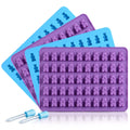 SILIKOLOVE Factory Customizable 50 Cavity Bear Shape Candy Moulds LFGB Platinum Non Stick BPA Free Silicone Gummy Candy Molds