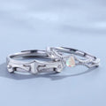 MECYLIFE Hot Sale Jewelry Ring Knight Princess Sterling Silver Couple Ring