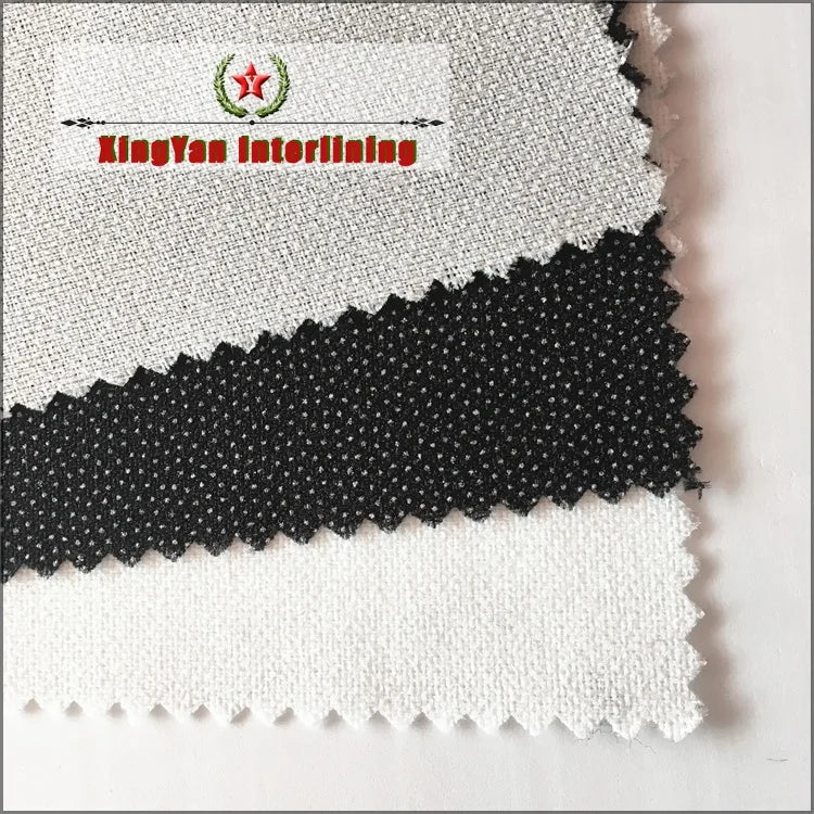 200D Woven Adhesive Fusible Interlining for Winter Jacket and Suit 100% Polyester Wholesale Low Price