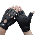 Sample Support Cheap Genuine Sheepskin Leather Fingerless Gloves Comfortable for Daily Use Sports Cycling Fishing Parties
