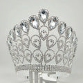 Best Selling Big Diamond Beauty Contest Crown Stage Show king Queen Round Crown