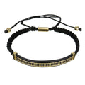 Macrame Rope  Adjustable Rose Gold Silver  Anil Arjandas Micro Pave Cz Crown Macrame Bracelets