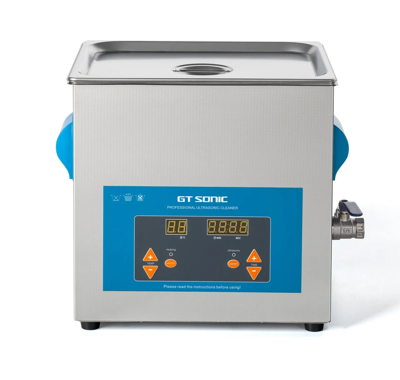 VGT-1990QTD Full Automatic Electric New Industrial Ultrasonic Cleaner 9L Stainless Steel Tank 40KHz