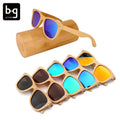 Private Label Fashion Bamboo Sunglasses Men With Case Lunette De Soleil Wood Gafas Lentes De Bambu Sol Lunettes Bois