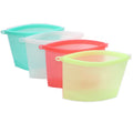 Eco-Friendly Reusable Silicone Food Storage Bag Leakproof Ziplock for Sandwich Liquid Lunch Fruit Snack with Convenient Design