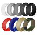 MECYLIFE Silicone Wedding Ring for Men Engagement Rubber Band Ring Fashion Men's Women's Silicone Ring
