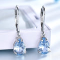Hot Selling Good Quality Amethyst Earings Fashion 925 Sterling Silver Earring for Women 2021