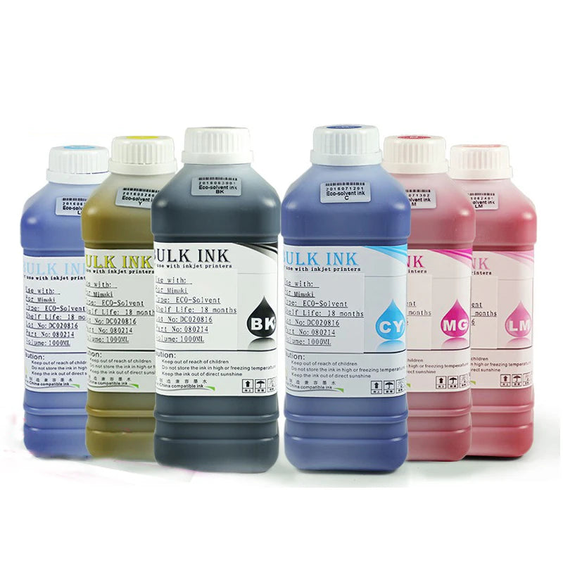 OCBESTJET Eco Solvent Ink for Epson L1300 Sovent L1800 1400 1430 4880 9890 R1900 R2000 R230 R2400 T1100 T50 T60 S30670 S70680