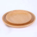 Creative Hot Sell Handmade Eco-Friendly 100pcs 15cm Round Beech Wood Classic Style Dessert Dish