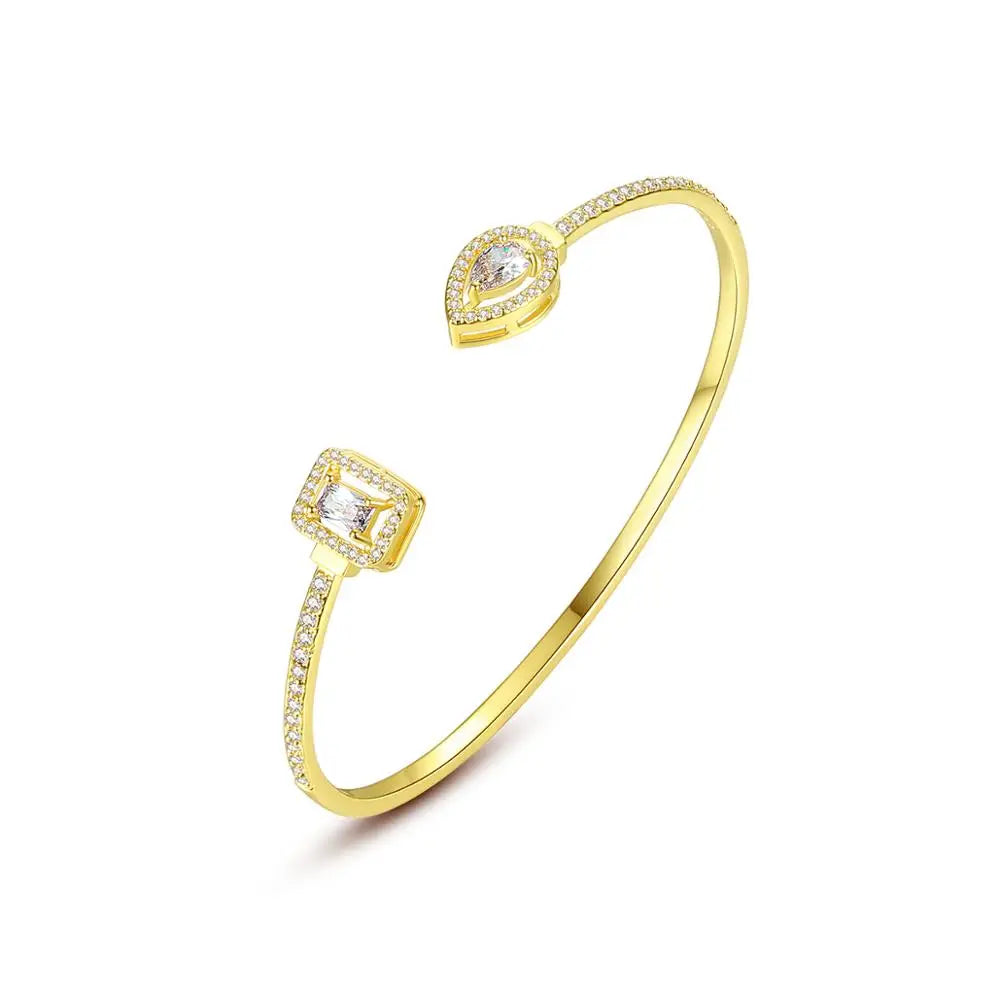 LUOTEEMI 2026 Girl Gold Jewelry Woman Charm Indian Beautiful Women Hot Sale Cuff Bangles