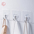 SHIMOYAMA Transparent Waterproof Hanging Strong Wall Adhesive Hook