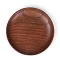 Creative Hot Sell Handmade Round 13cm Black Walnut Wood  Dessert Dish