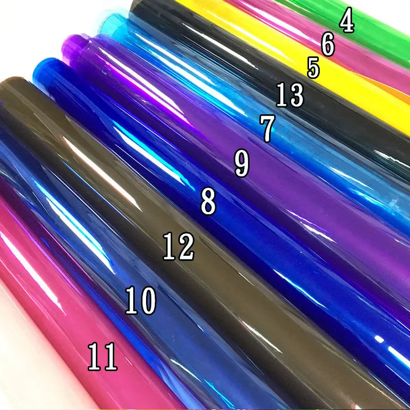 Glossy Super  Transparent Cloloured Soft  TPU Film for Garmentshoes Handbag