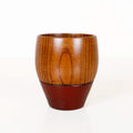 Simple Japanese Style Handcraft  Natural Jujube Wood  Handleless Drinkware Tea Mug