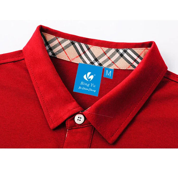 Coat Custom Pure Cotton T-shirt Printing logo Short Sleeve Cultural Shirt Advertising Customized Polo Men's Shirt Clothing Embro