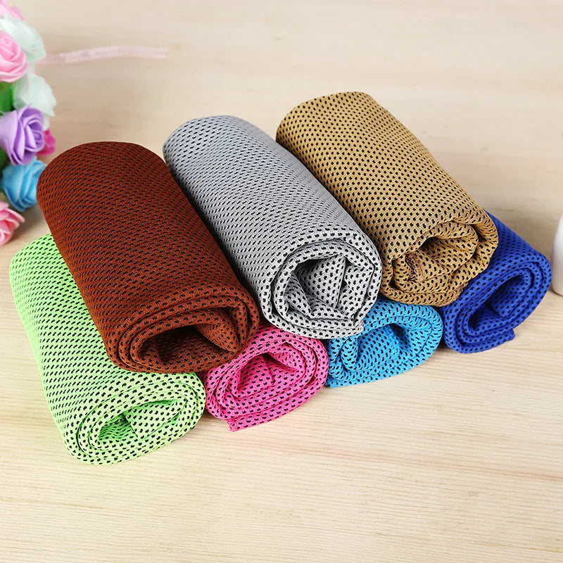 New Product Ideas  Eco-friendly Cold Feeling Instant Cooling Towel  Cold Towel 30 * 100 Cold Print Towel
