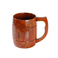 500ml Natural   Handmade Wood Beer Mug with Handle