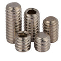 DIN916 Flat Set Screw 304 Stainless Steel Inner Hexagon Socket Set Screws with Flat Point Headless Grub Screw