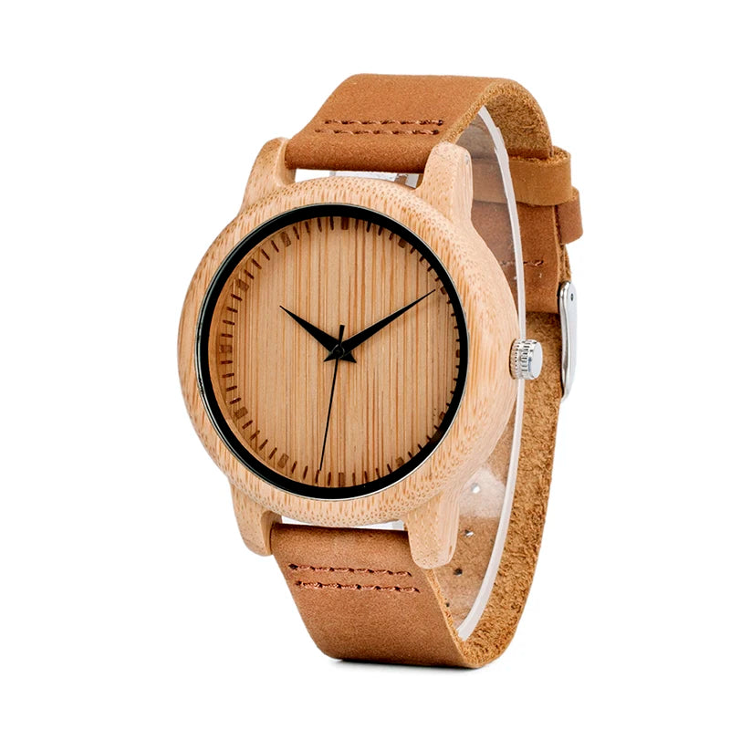 Quickshipment BOBO BIRD Lovers Bamboo Wood Watch for Couple Watch Quartz Watch Custom logo