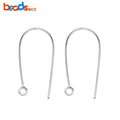 Beadsnice ID 25778 New style 0.9mm silver 925 hook earrings with ring of jewelry accessories
