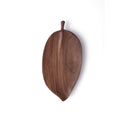 Creative Eco-Friendly Fashionable Natural Black Walnut Handcrafted 25*12 cm Vivid Leaf-shaped Dessert Plate