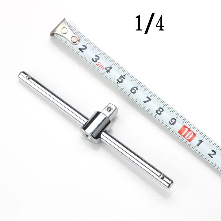 1/4" 3/8" 1/2" Sliding T-Handle Socket Breaker Bar Ratchet Wrench Extension Rod